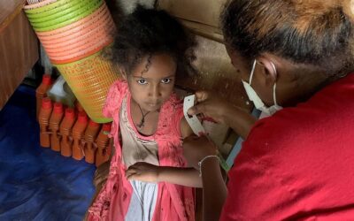 Enfermeiros deslocados prestam cuidados de saúde na Etiópia