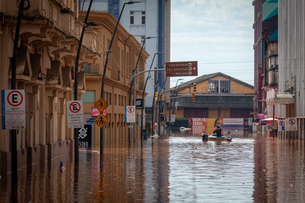 Enchentes no Rio Grande do Sul têm consequências sem precedentes. © Eduardo Aigner