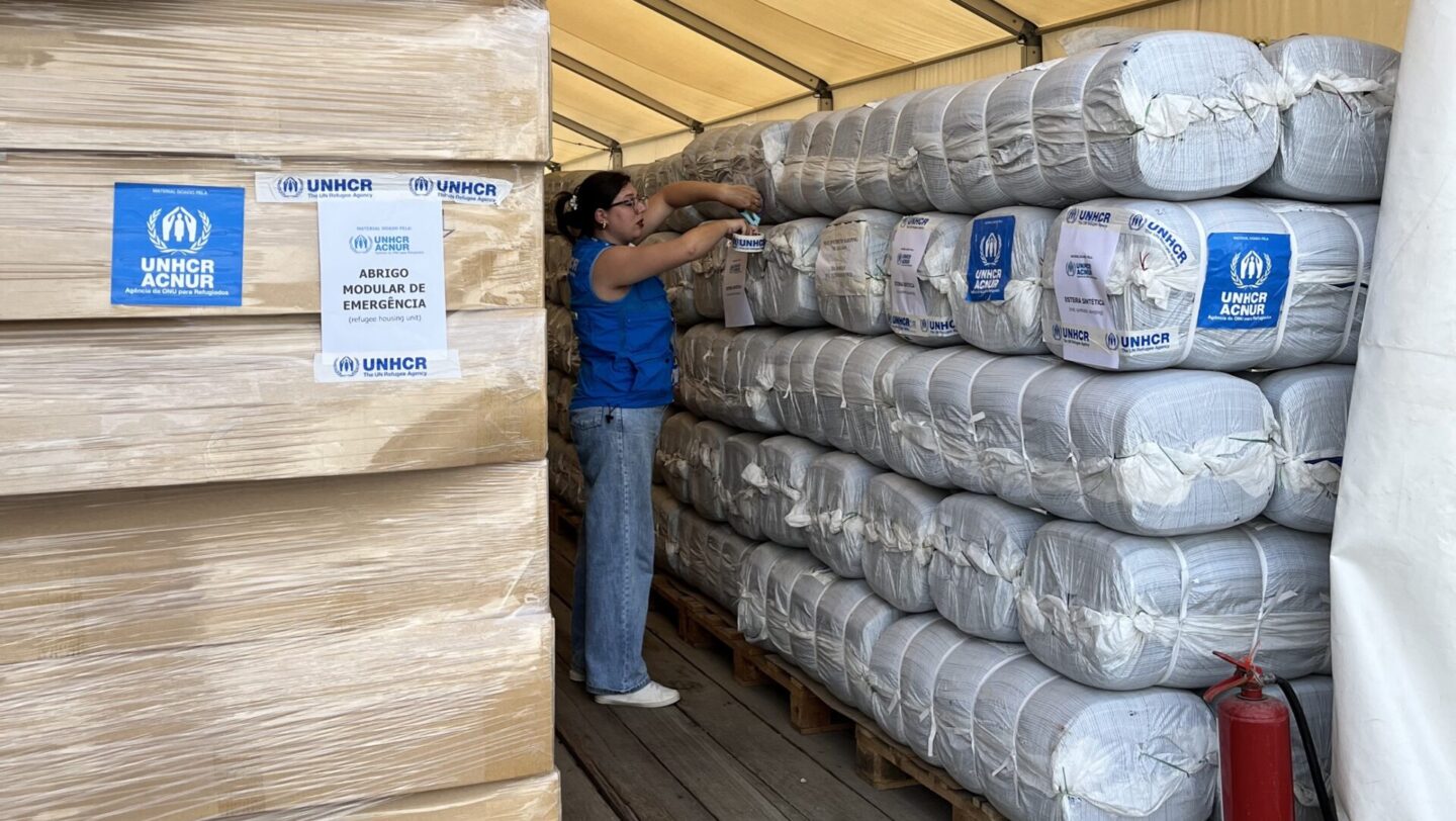 Apoio do setor privado apoia ACNUR no envio de itens emergenciais para pessoas afetadas pela emergência no RS. © Arquivo Pessoal
